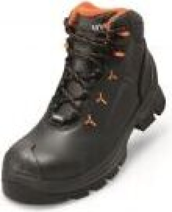 Uvex 65232, Unisex, Voksen, Vernestøvler, Svart, Oransje, ESD, HI, HRO, S3, SRC, Lisselukking