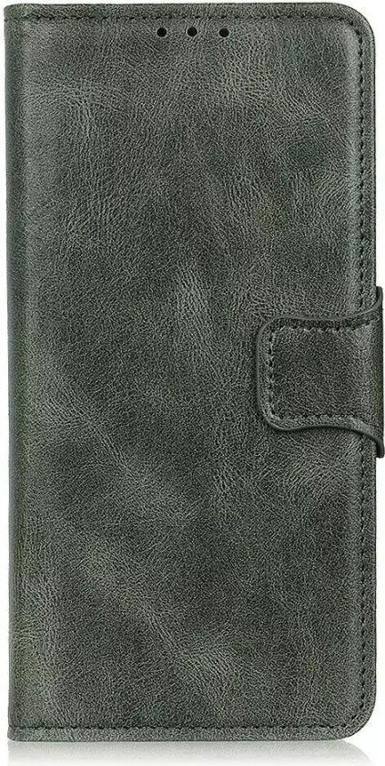 Samsung Galaxy S22 Vintage Texture Skinn Flip Deksel med Lommebok - Grønn