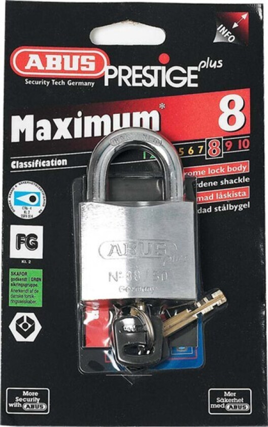 Hengelås KLASS 2 88/50 ABUS - 277832 - OE 35211