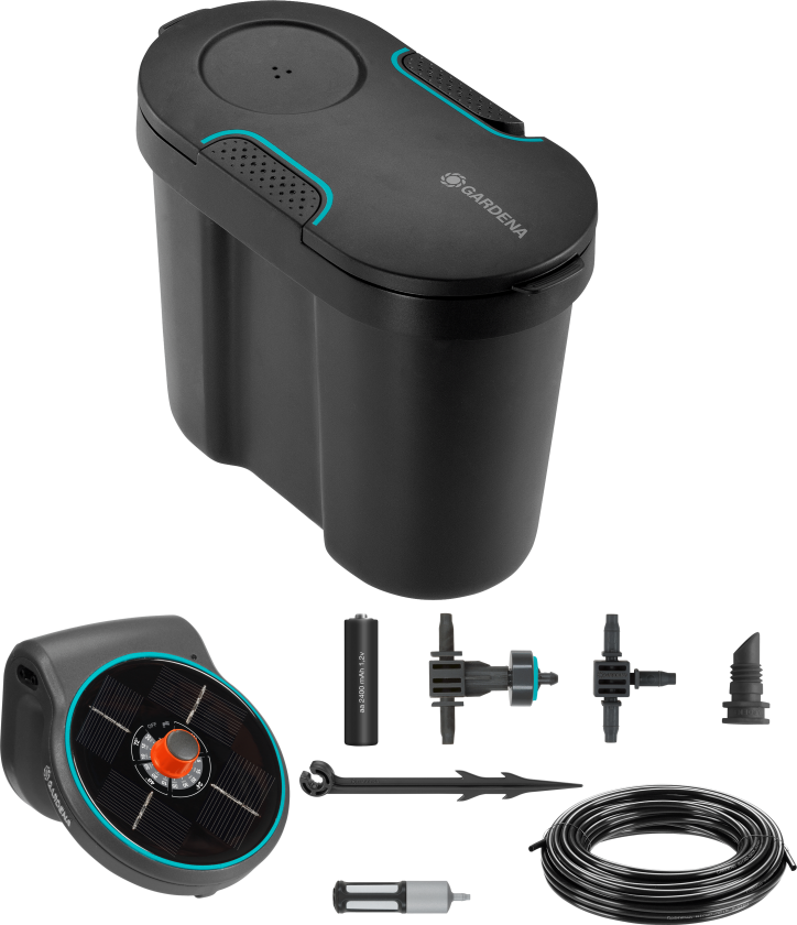 AquaBloom Vanningssett m/Solcelle + vanntank (10,5L)