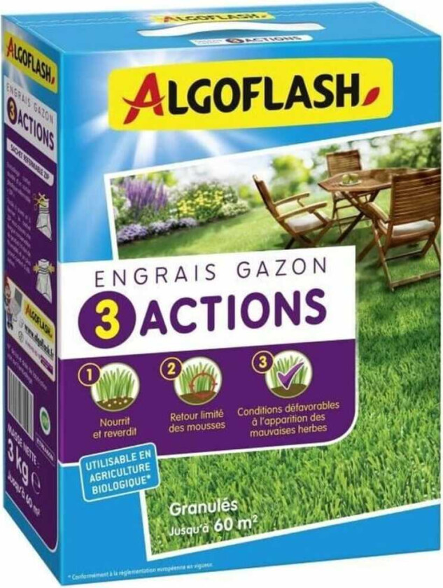 Gjødsel Algoflash 3 handlinger 3 Kg