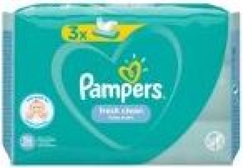 Fresh Clean 81688041, Våtserviett for baby, Dermatologisk testet, Allergivennlig, Nøytral pH