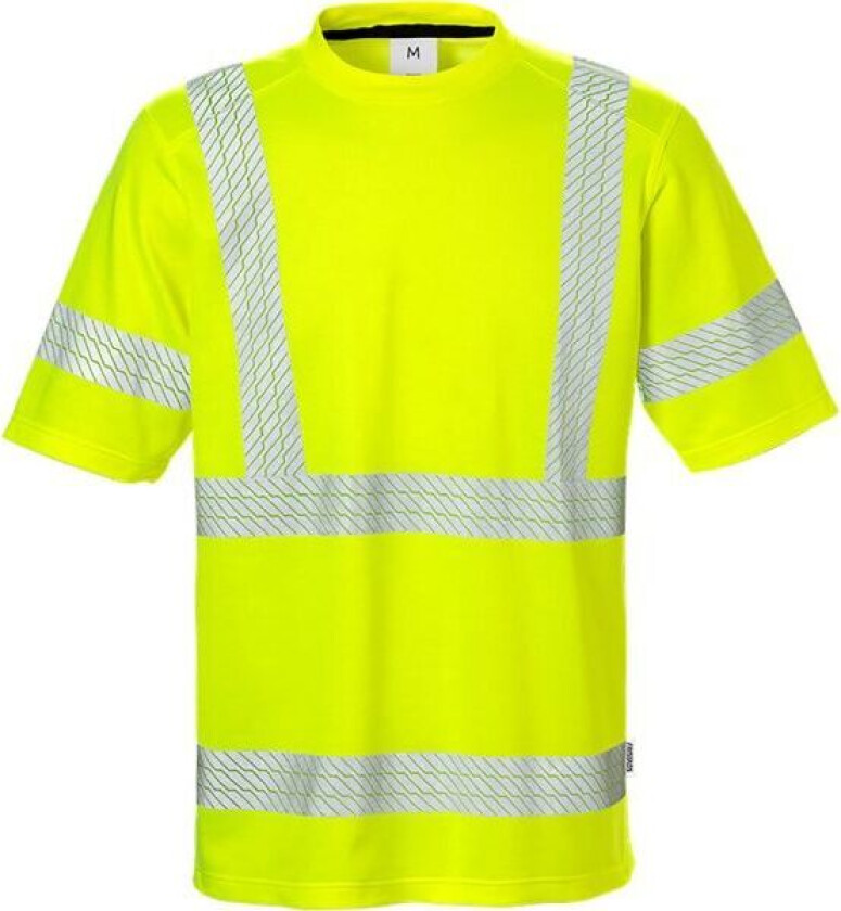 7407 THV T-skjorte varselgul 3XL