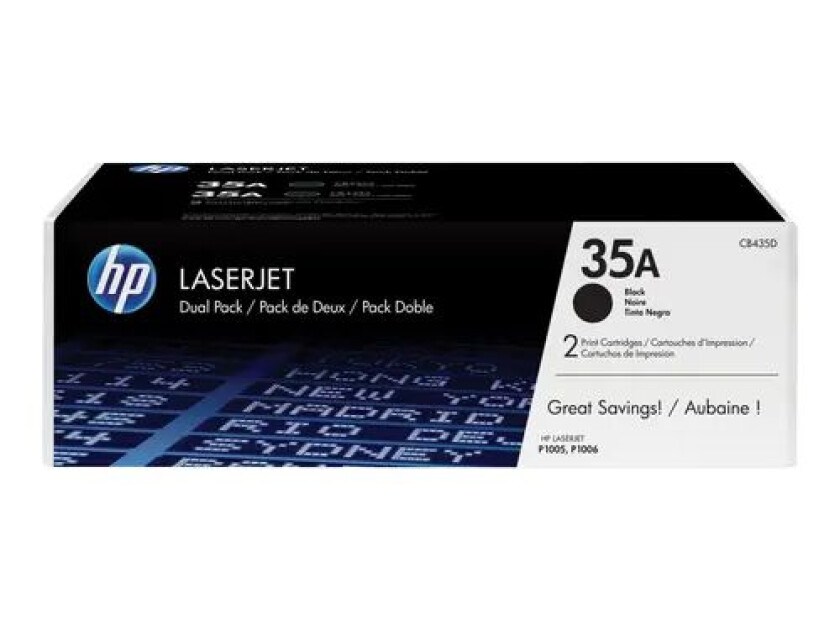 Hp Toner Svart 1.5k - Cb435ad 2-pack