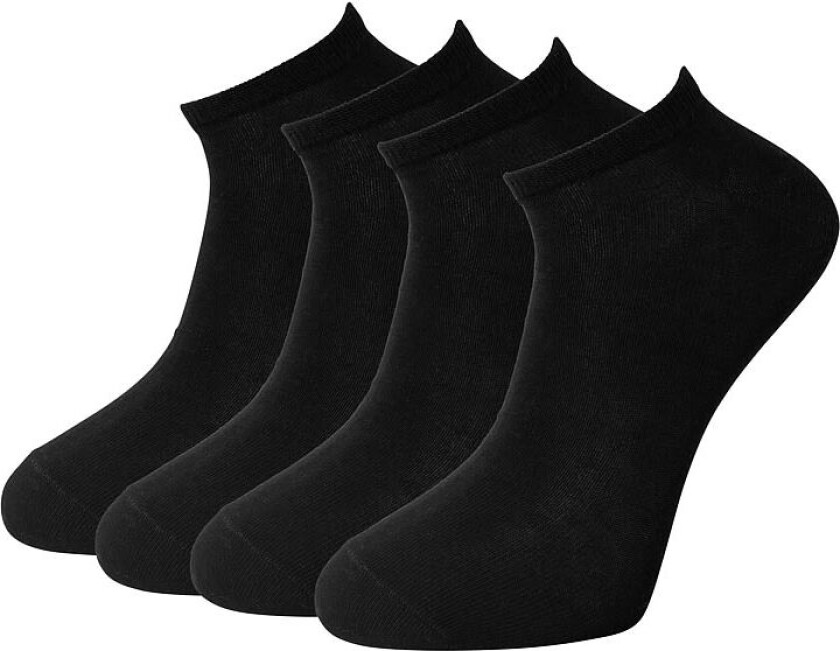 Ankle Socks X4 Black 41-45 pr