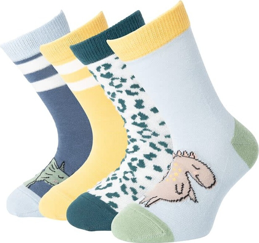 Basic Socks X4 Dino/Leo/Stripe 33-36 pr