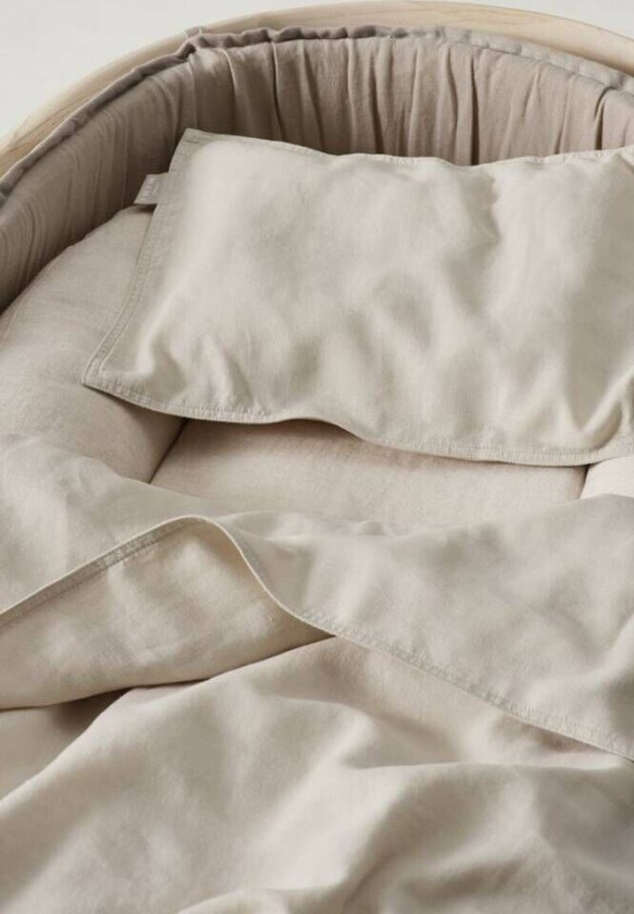 HANNAH BABY sengesett vogn/vugge A121b 100% linen beige