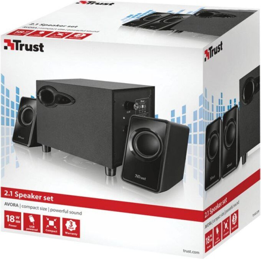 Bilde av Avora 2.1 Speaker Set - 2.1 kanaler