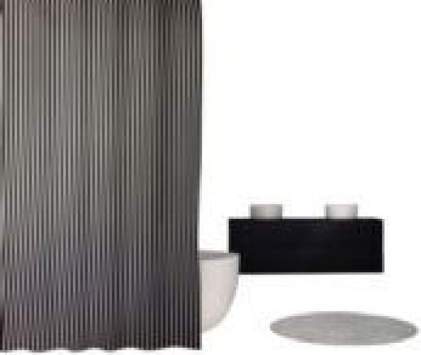 Badeforhæng 180x200 cm - Victoria Koks 100% polyester