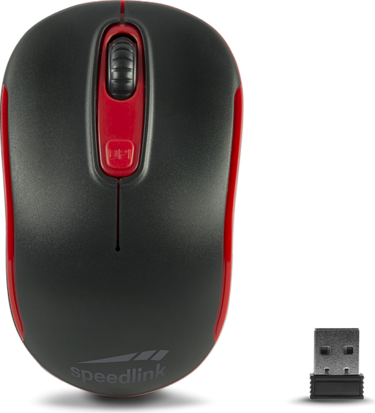 SPEEDLINK Ceptica - Mus - 3 knapper - Rød