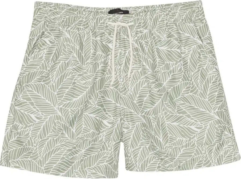 Badeshorts - Dusty Green Leaf