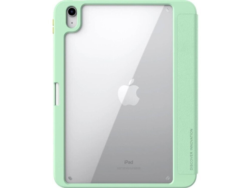 Nillkin Bevel Leather Case for iPad 10.9'' 2022 (10. generasjon) smart dekseldeksel med klaffstativ grønn
