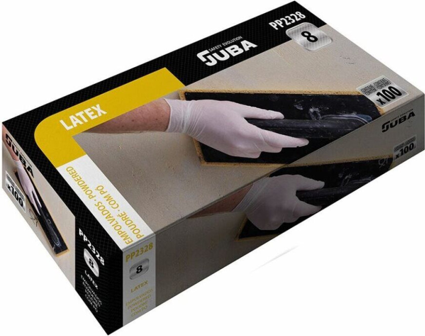 Engangshansker JUBA Box Powdered (100 kvantitet)