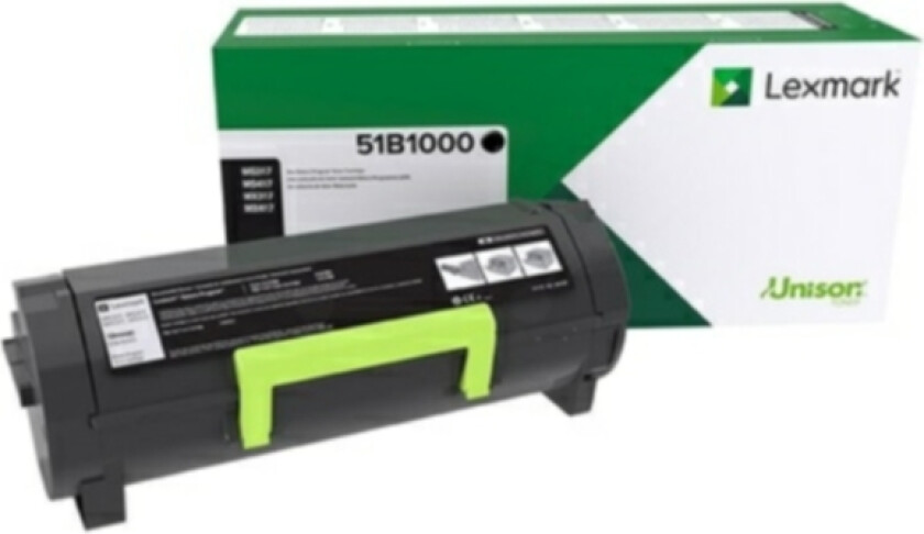 Toner svart, 2.500 sider