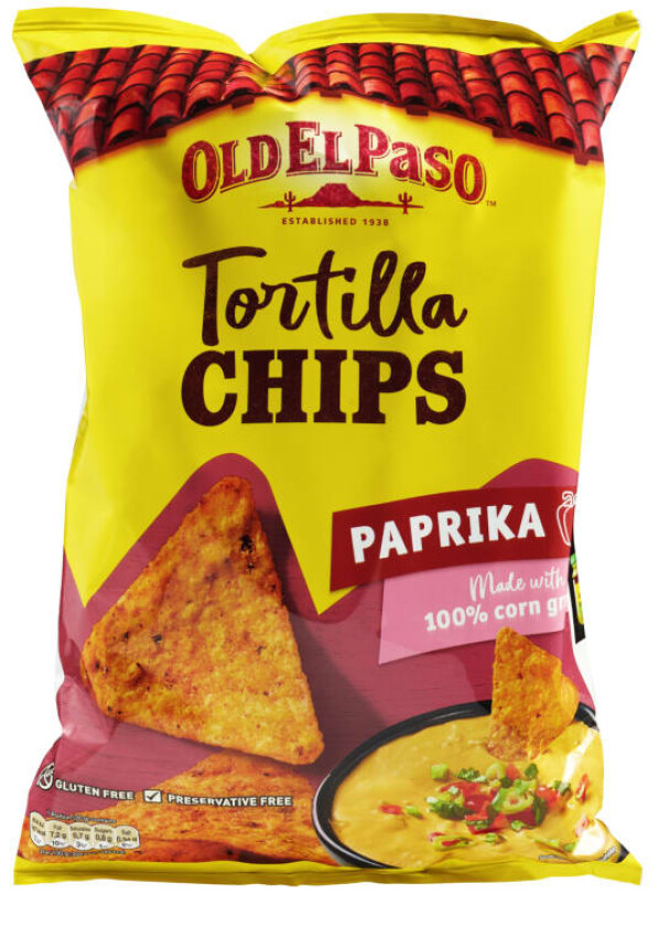 Tortilla Chips Paprika 185g
