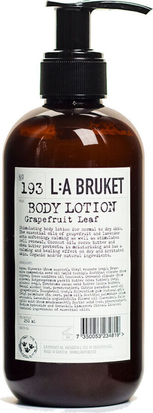 L:a Bruket Bodylotion 250 ml Grapefruit Leaf
