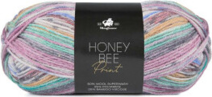 Honeybee Print Garn 1021 Glamour