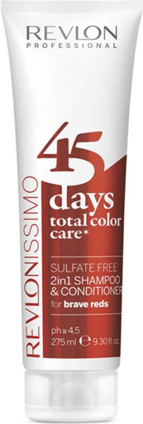 45 Days Total Color Care for Brave Reds, 275 ml Shampoo