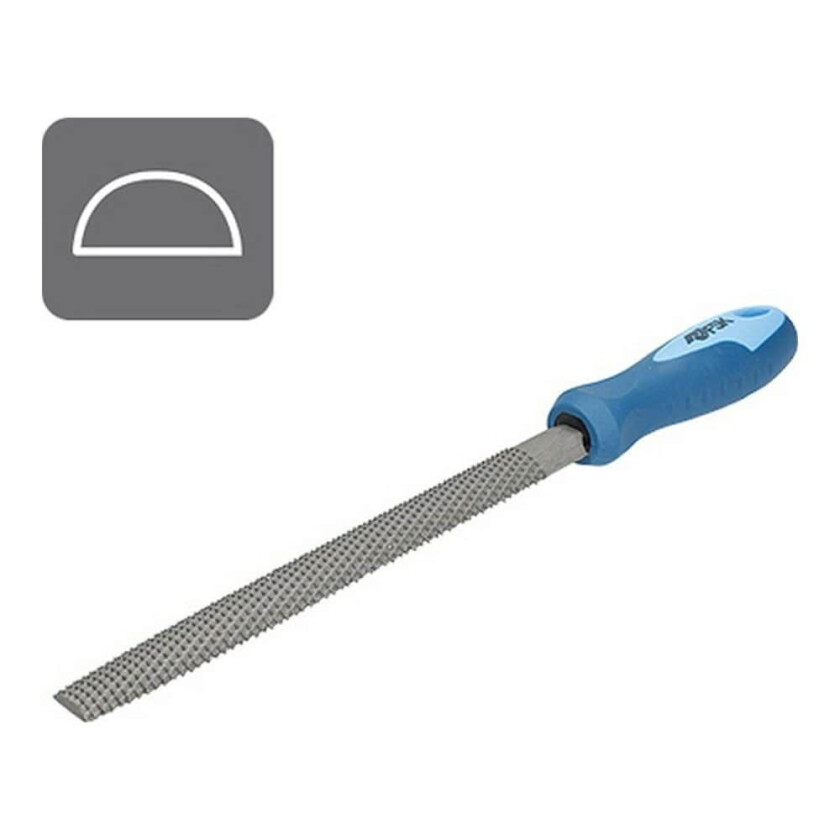 Halvrund rasp Ferrestock Batteri 6" 100 mm