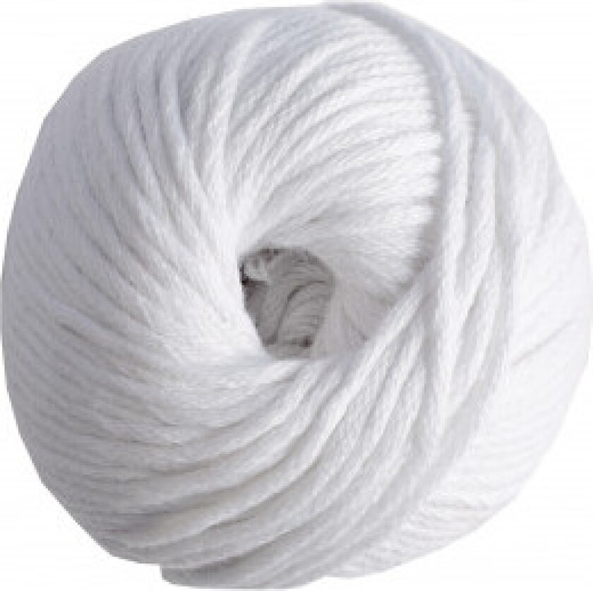 Natura XL Garn Unicolor 01 Hvit