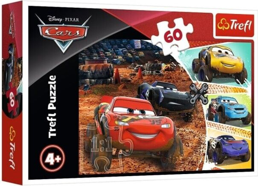 Trefl 17327, 60 stykker, Kjøretøy, 4 år
