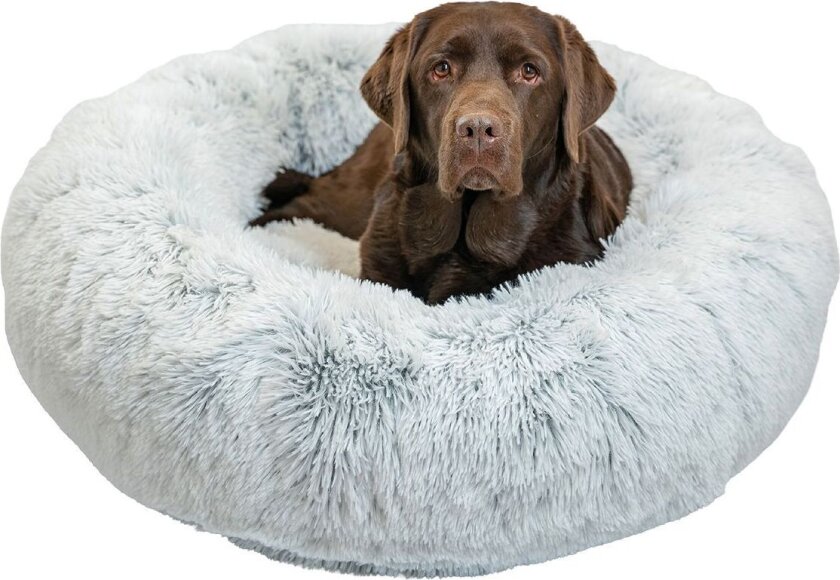 Donut Shag Hundeseng Hvit