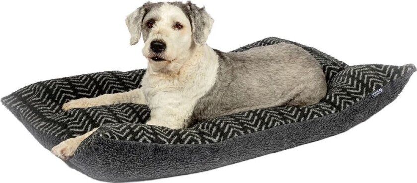 Sherpa Fleece Arrows Hundeseng Grå
