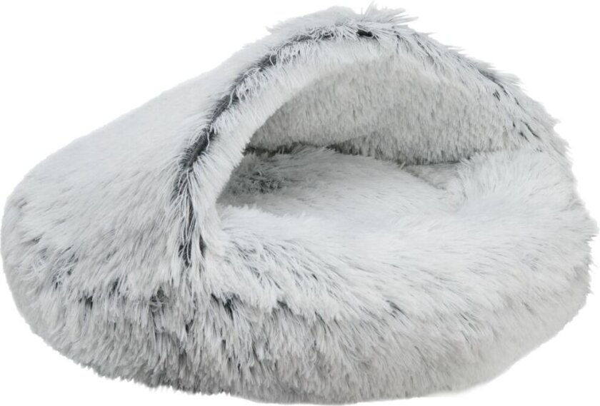 Fluffy Cave Katteseng Grå 50 cm