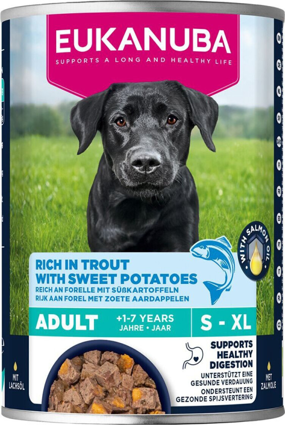 Dog Wet Adult Trout with Sweet Potatoes Våtfôr til Hund 400 g
