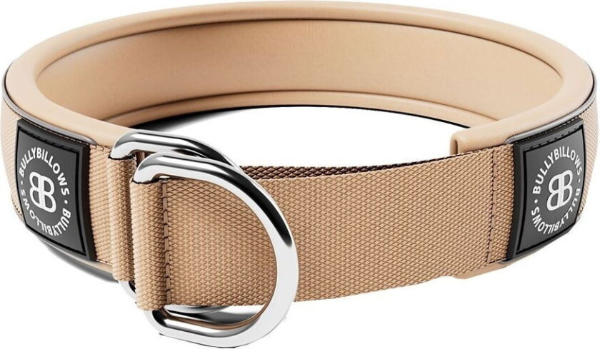 Hundehalsbånd Halvstrup Reflekterende Beige 5 cm