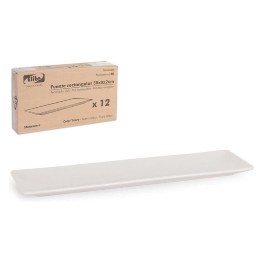Serveringsfat La Mediterránea Elite rektangulært 30 x 8 x 2 cm 30 x 8 x 2 cm
