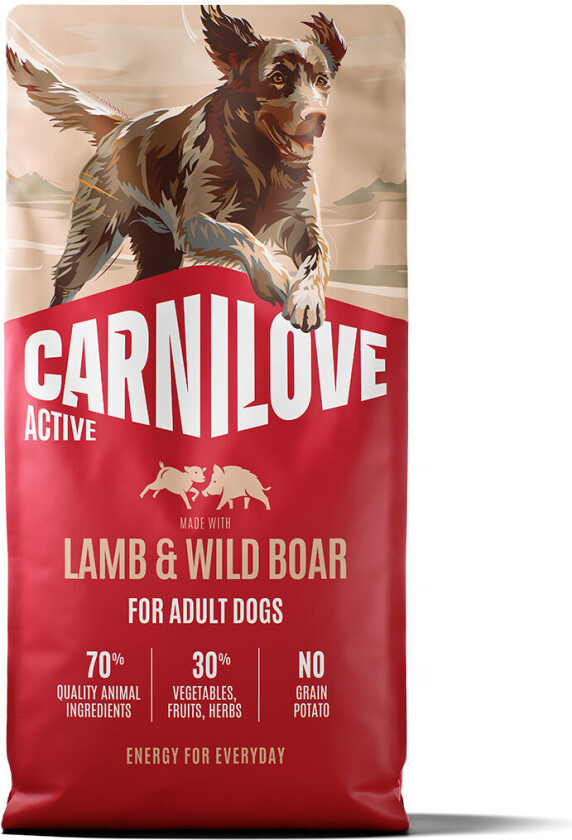 Dog Adult Active Lamb & Wild Boar Tørrfôr til Hund