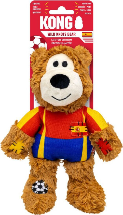 KONG Wild Knots Bjørn Fotball Spania Hundeleke