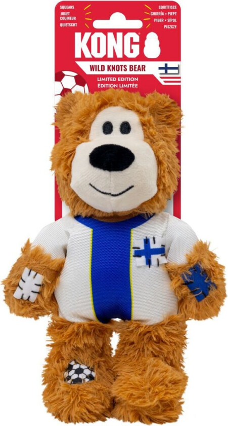 KONG Wild Knots Bjørn Fotball Finland Hundeleke