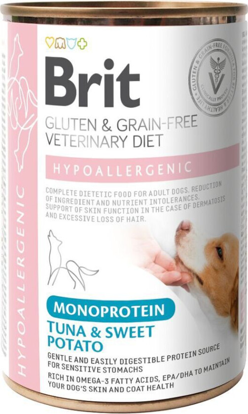 Dog Hypoallergenic Monoprotein Tuna & Sweet Potato Veterinærfôr til Hund 400 g