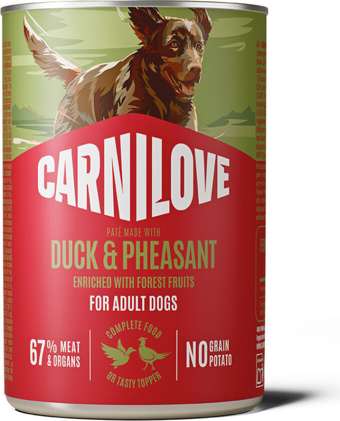 Dog Adult Duck & Pheasant Paté Våtfôr til Hund 400 g