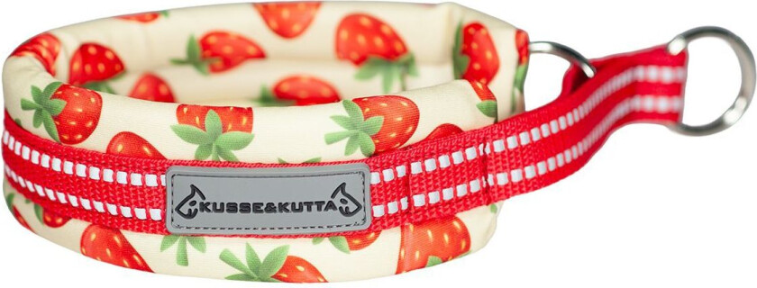 Hundehalsbånd Lycra Jordbær