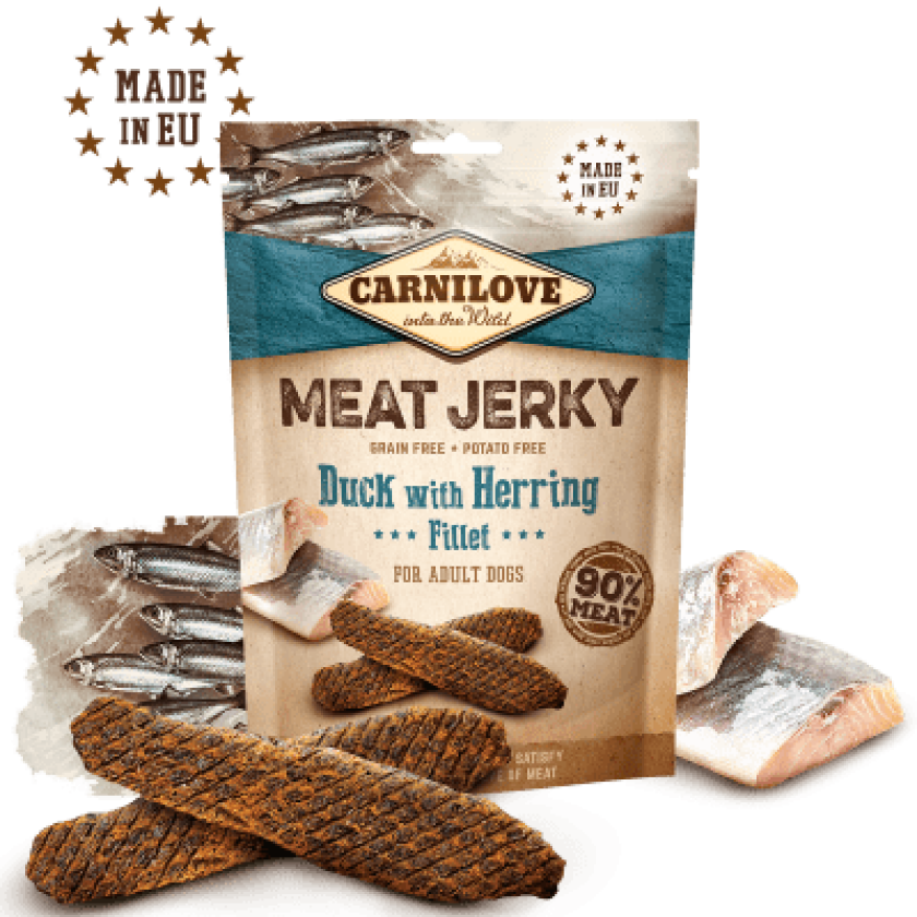 Dog Meat Jerky Turkey & Venison Bar Godbiter til hund 100 g