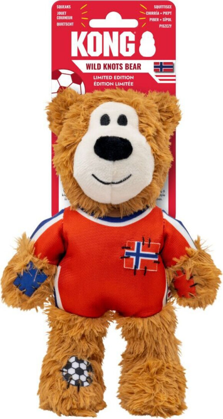 KONG Wild Knots Bjørn Fotball Norge Hundeleke