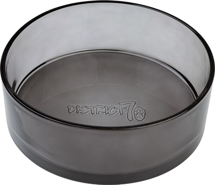 Hundeskål Glass Svart