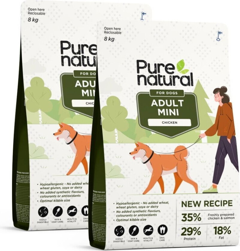 Dog Adult Mini Chicken 2 x 8 kg