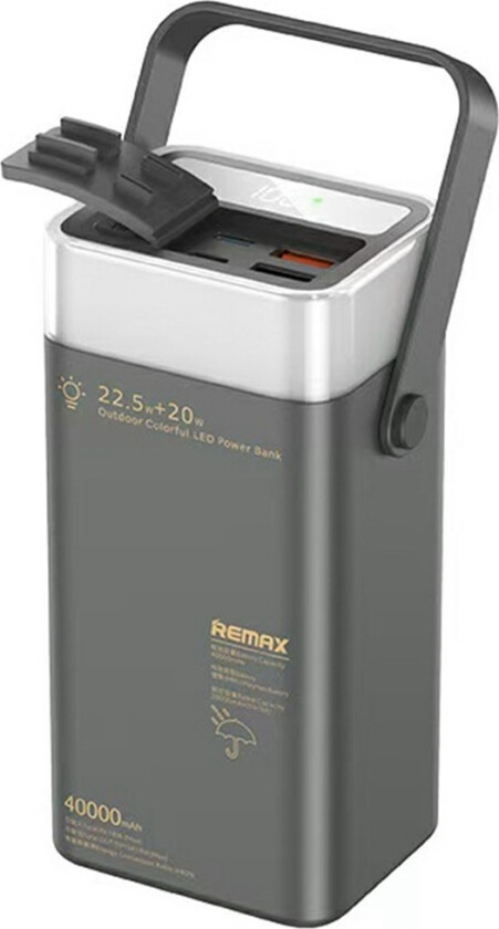 REMAX RPP-596 40000mAh Hurtiglading Powerbank 20W 22.5W