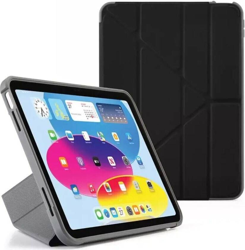 iPad 10.9" (2022) Origami Shield Deksel - Svart
