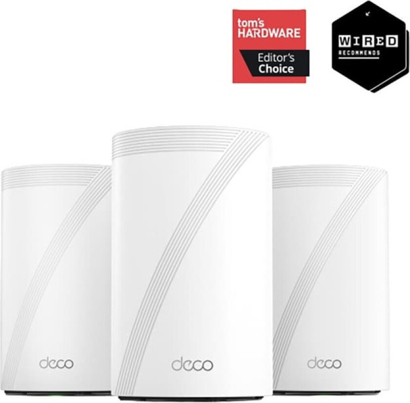 TP Link Deco BE26 Wi-Fi 7 mesh system (3 pakning)