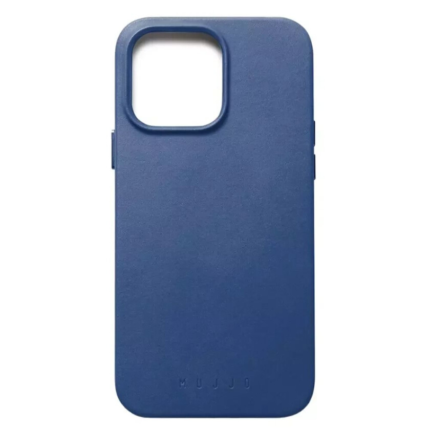 iPhone 14 Pro Max Leather Deksel - MagSafe Kompatibel - Blå