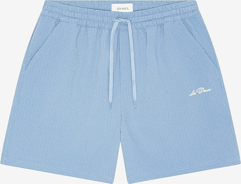 Badeshorts Seersucker - Blå