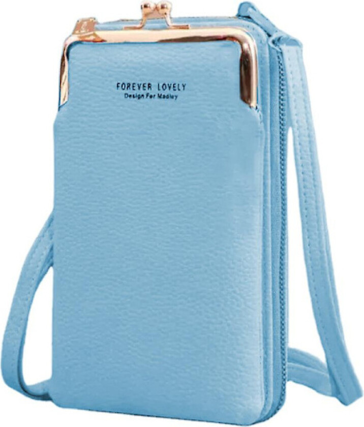 Kvinners Telefon Crossbody Skulder Bag Veske - Retro Pu Lær Lommebok Liten Mobiltelefon Pung DB