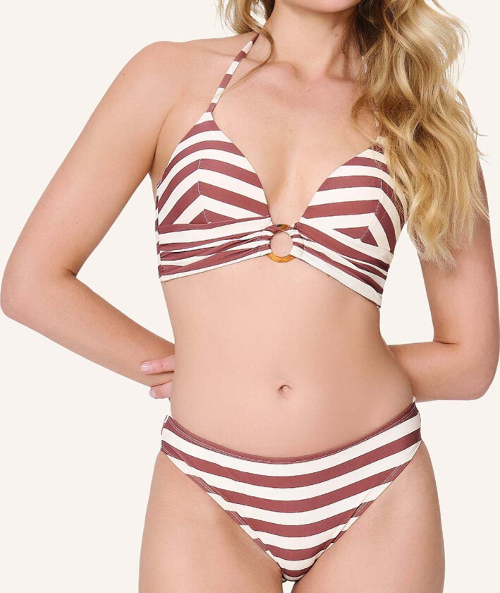 Summer Stripes bikinisett, rød, Størrelse: 40E, Kvinner