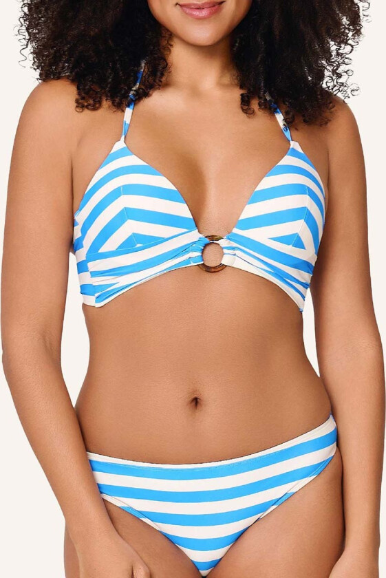 Summer Stripes bikinisett, blå, Størrelse: 42B, Kvinner