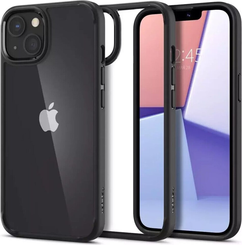 iPhone 13 Ultra Hybrid Bakdeksel - Gjennomsiktig / Svart